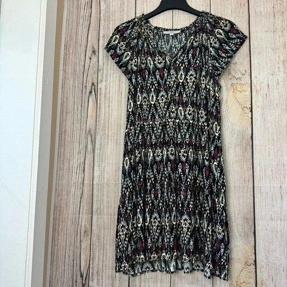 Loft Womens Tiered Swing Dress size Large Tall - Picture 9 of 13